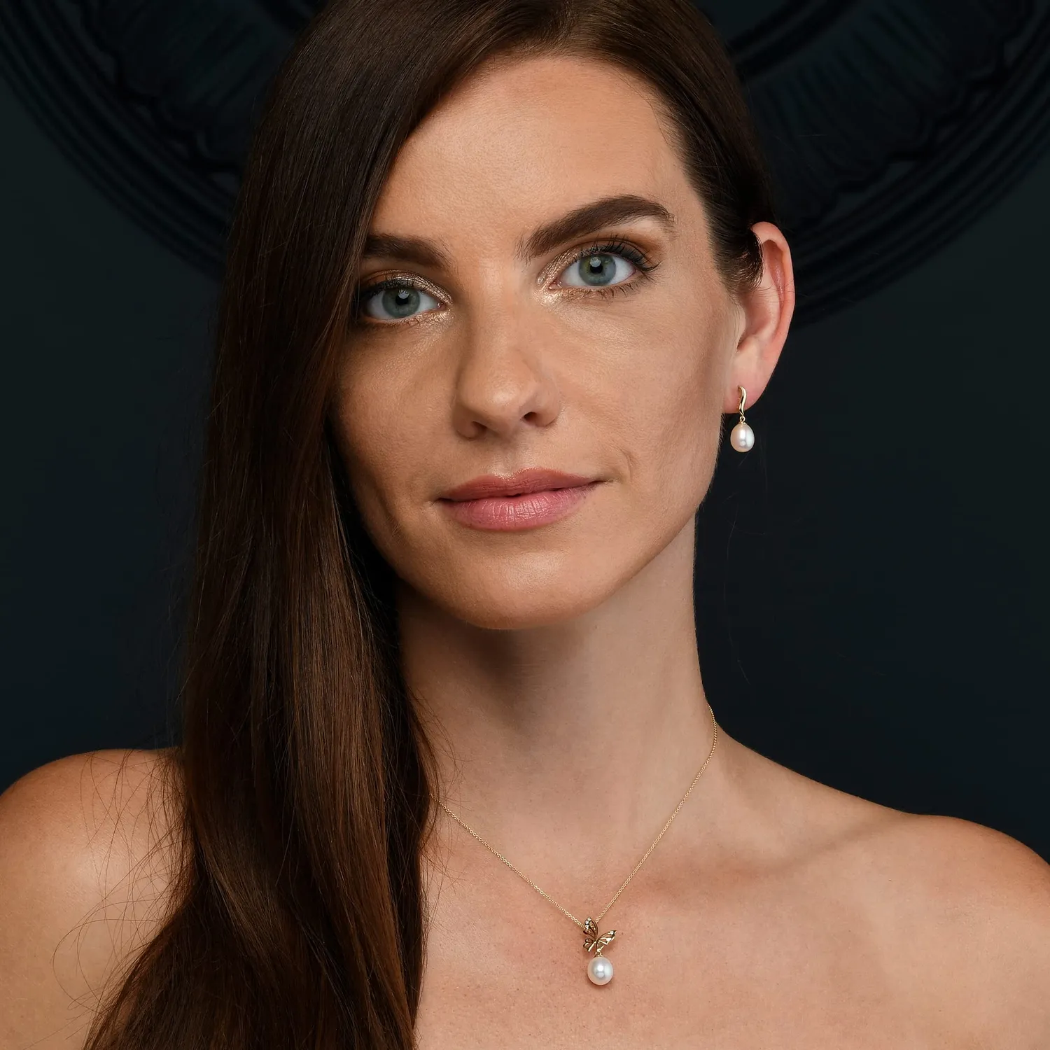Diamond Treats Orecchini Perle Acqua Dolce Oro Giallo 9K Pendenti