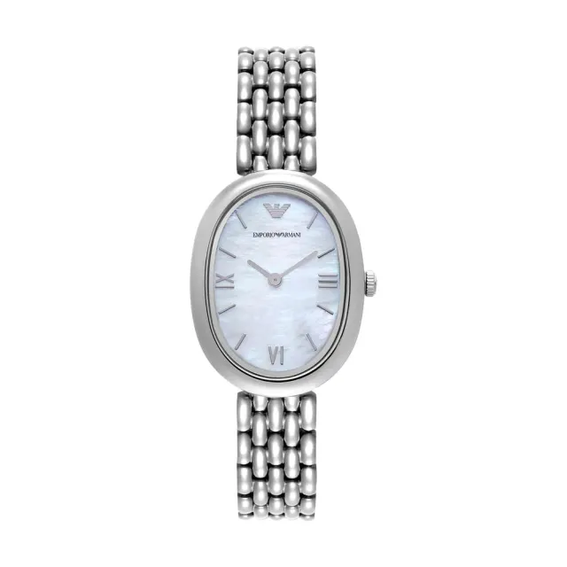 Emporio Armani orologio geometrico toni caldi 2025