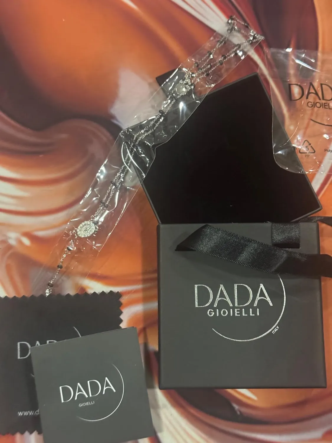 Dada Gioielli Rosario Collana Acciaio Argento Unisex Croce