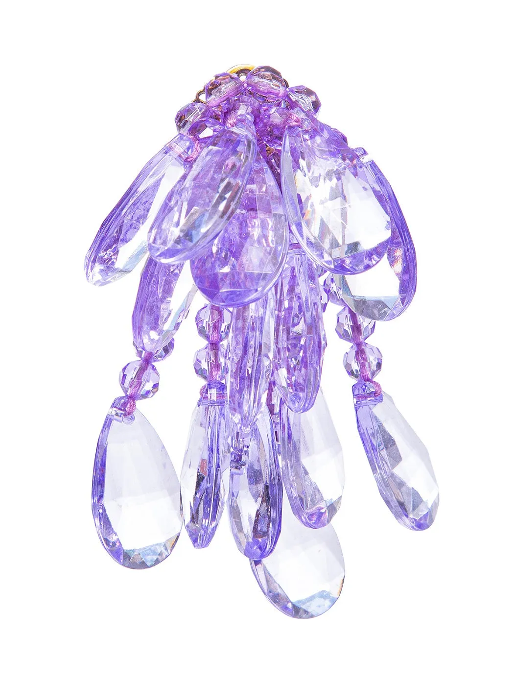 Rada Orecchini Gocce Plexi Arancio con Perle