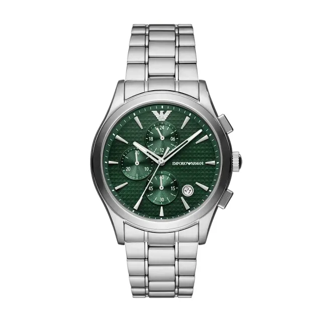 Emporio Armani Orologio Uomo Argento e Verde