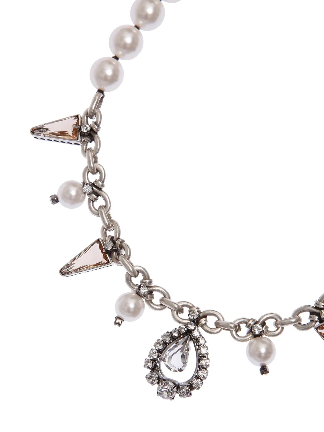 Rada Collana triangoli perle beige con goccia