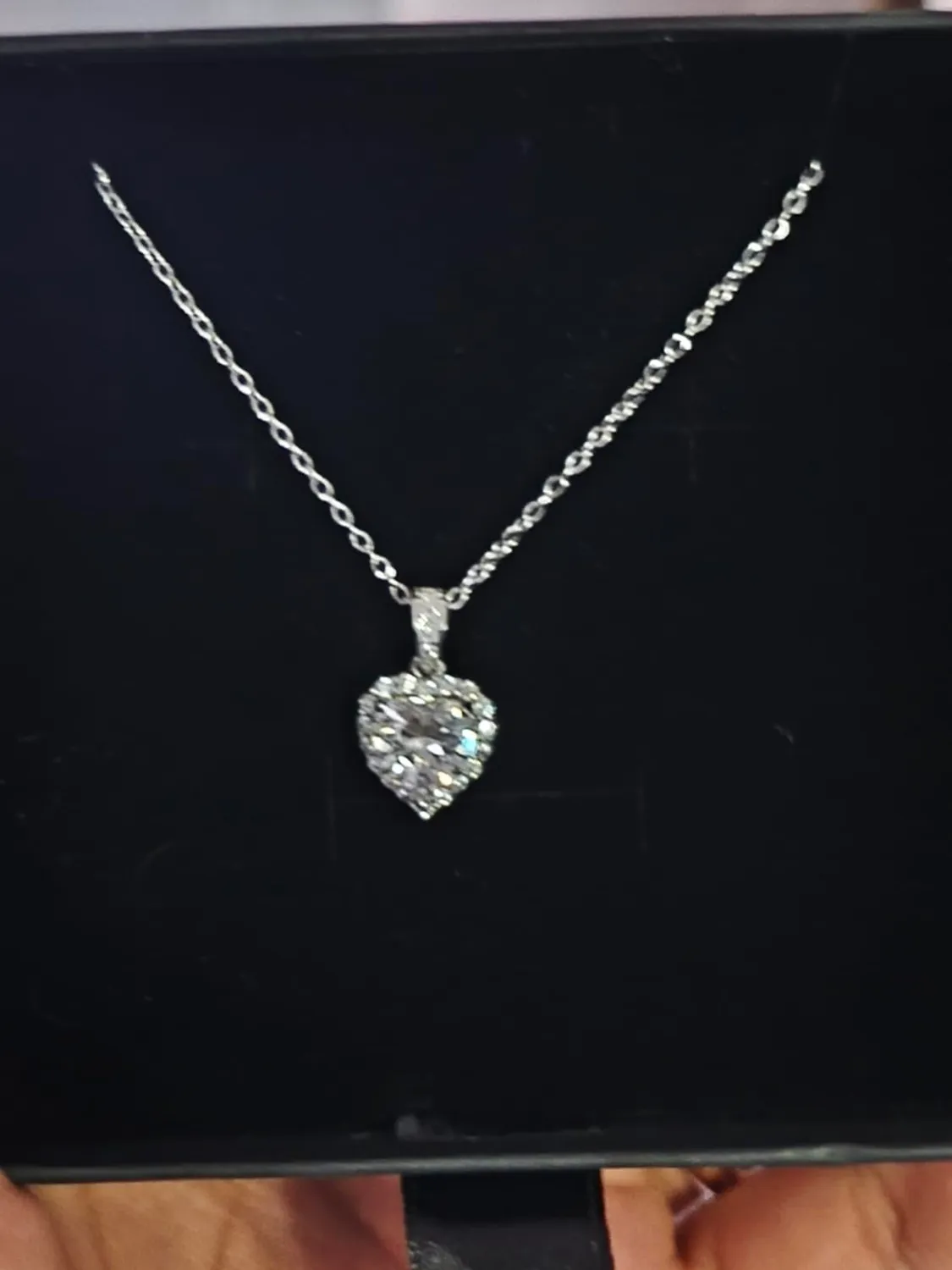 Dada Gioielli Collana Cuore 12mm Punto Luce Argento Rubino