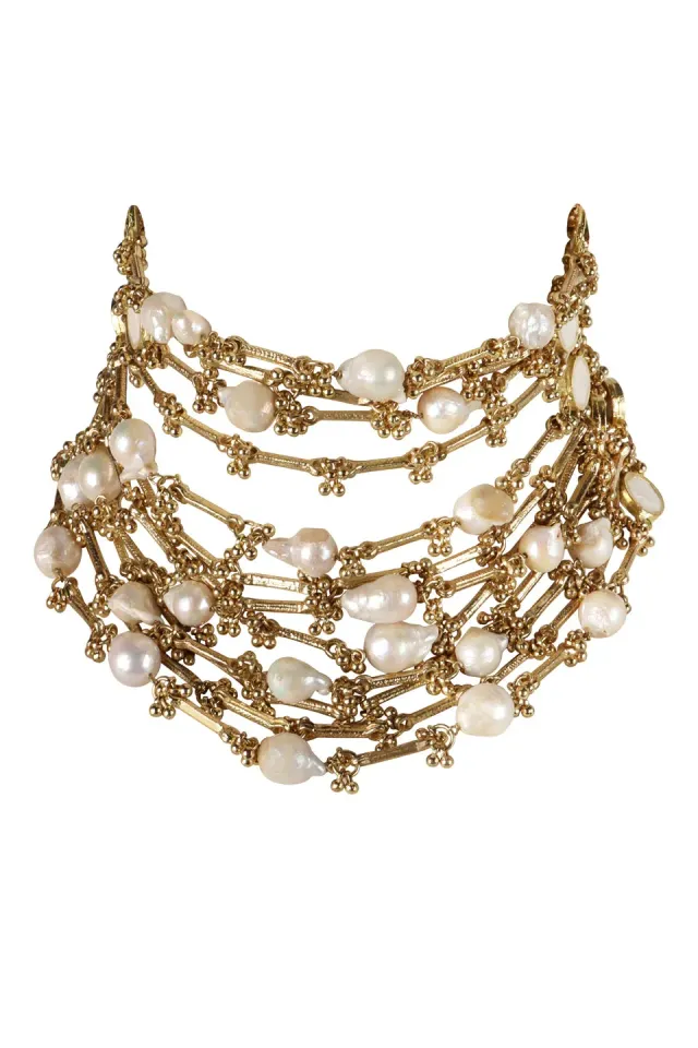 House of Tuhina Baisa Gold Fareedan collana oro heritage