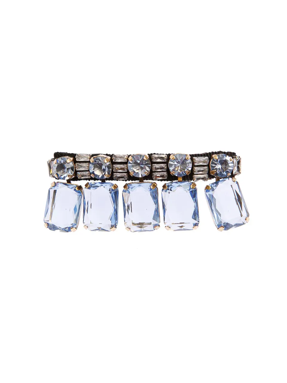 Rada Fermacapelli pietre vetro azzurro strass