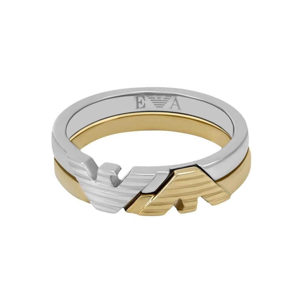 Emporio Armani Anello Donna Focale Acciaio Misura 6.5