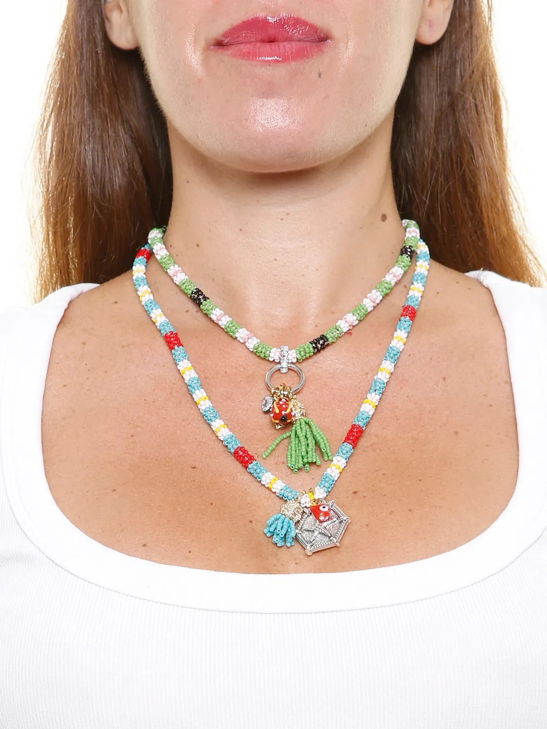 Rada Perline collana turchese conchiglia nappa