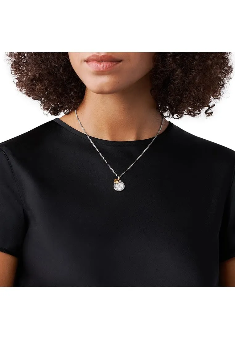 Emporio Armani Collana Donna Argento Bicolore Chiusura Moschettone