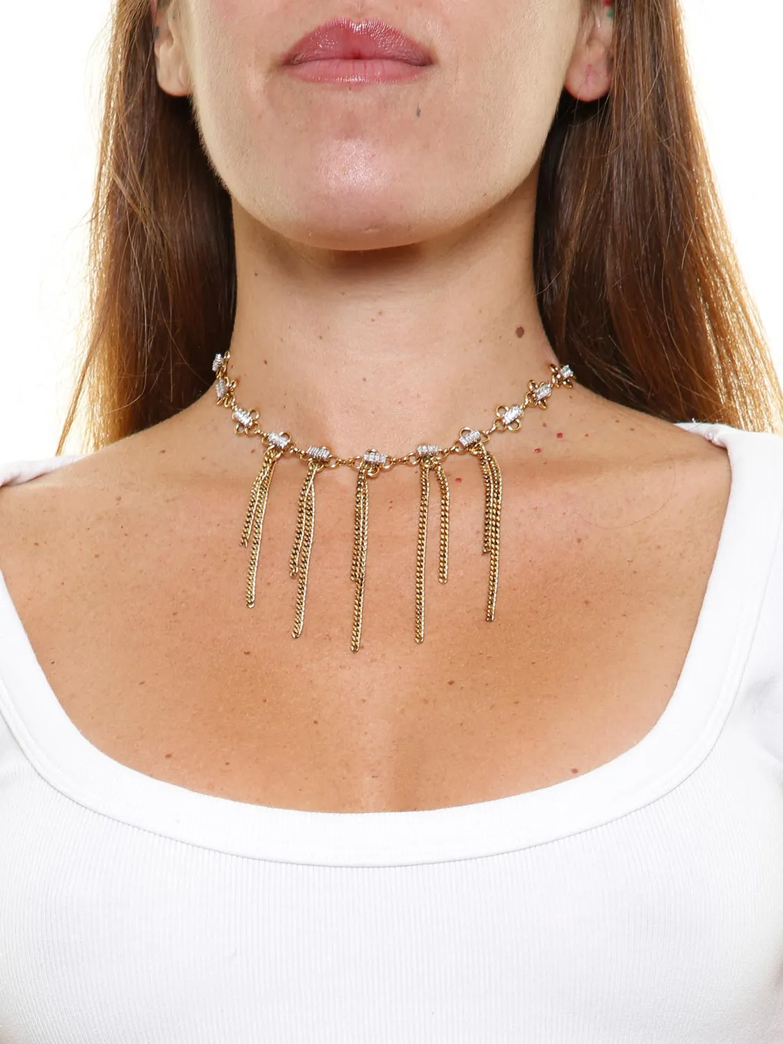 Rada Catena Fantasia collana oro antico baguettes