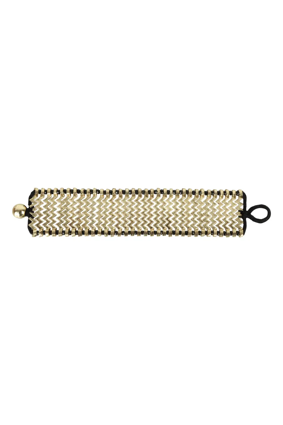 House of Tuhina Lahar Moon Gold bracciale oro fatto mano