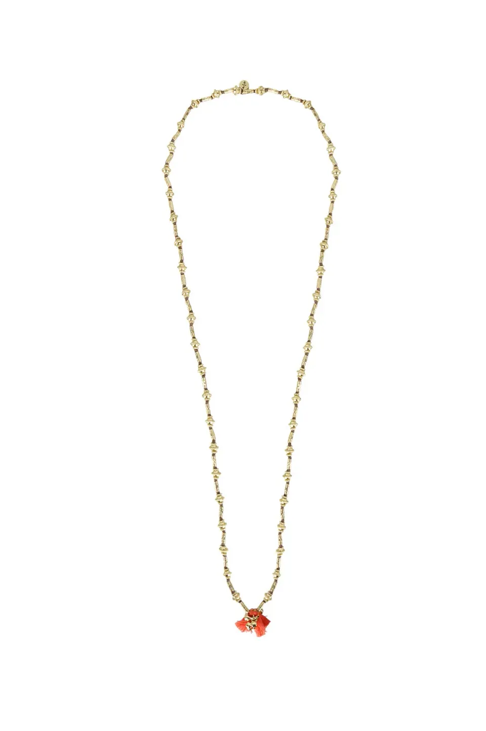 House of Tuhina Kaari collana lunga Sun Gold corallo