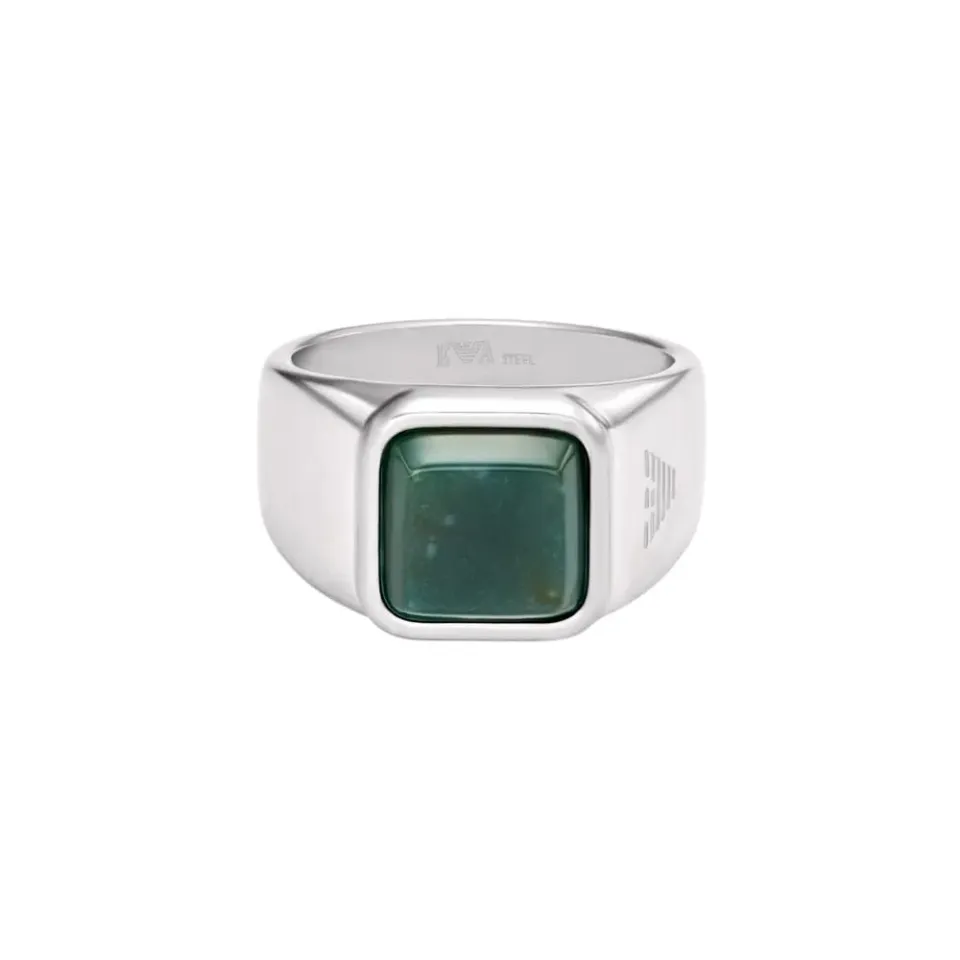 Emporio Armani EGS331704011 anello uomo argento agata