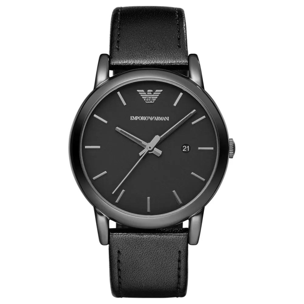 Emporio Armani orologio cronografo uomo argento nero