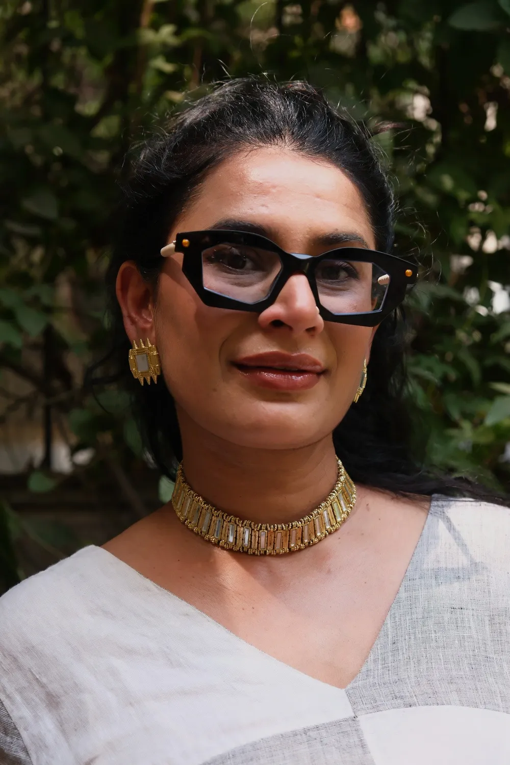 House of Tuhina Inayat Qabeela Choker collana oro fatto a mano