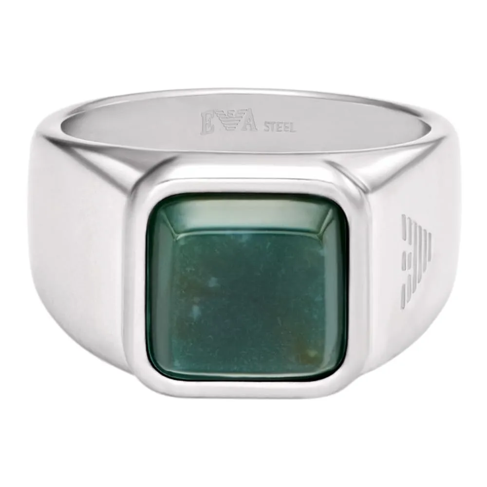 Emporio Armani EGS331704011 anello uomo argento agata