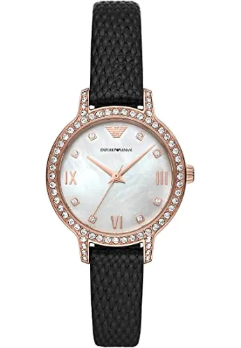 Emporio Armani AR11485 Orologio Donna 32mm Nero Glitter