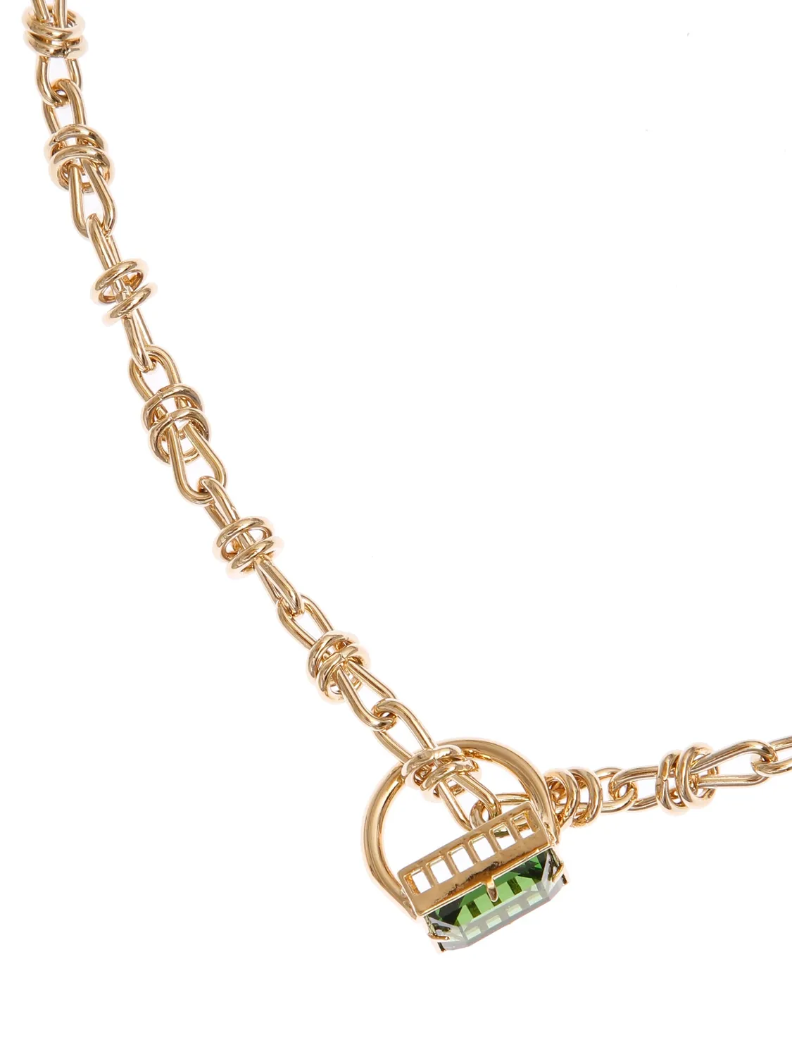 Rada Collana con Anello Pendente Verde