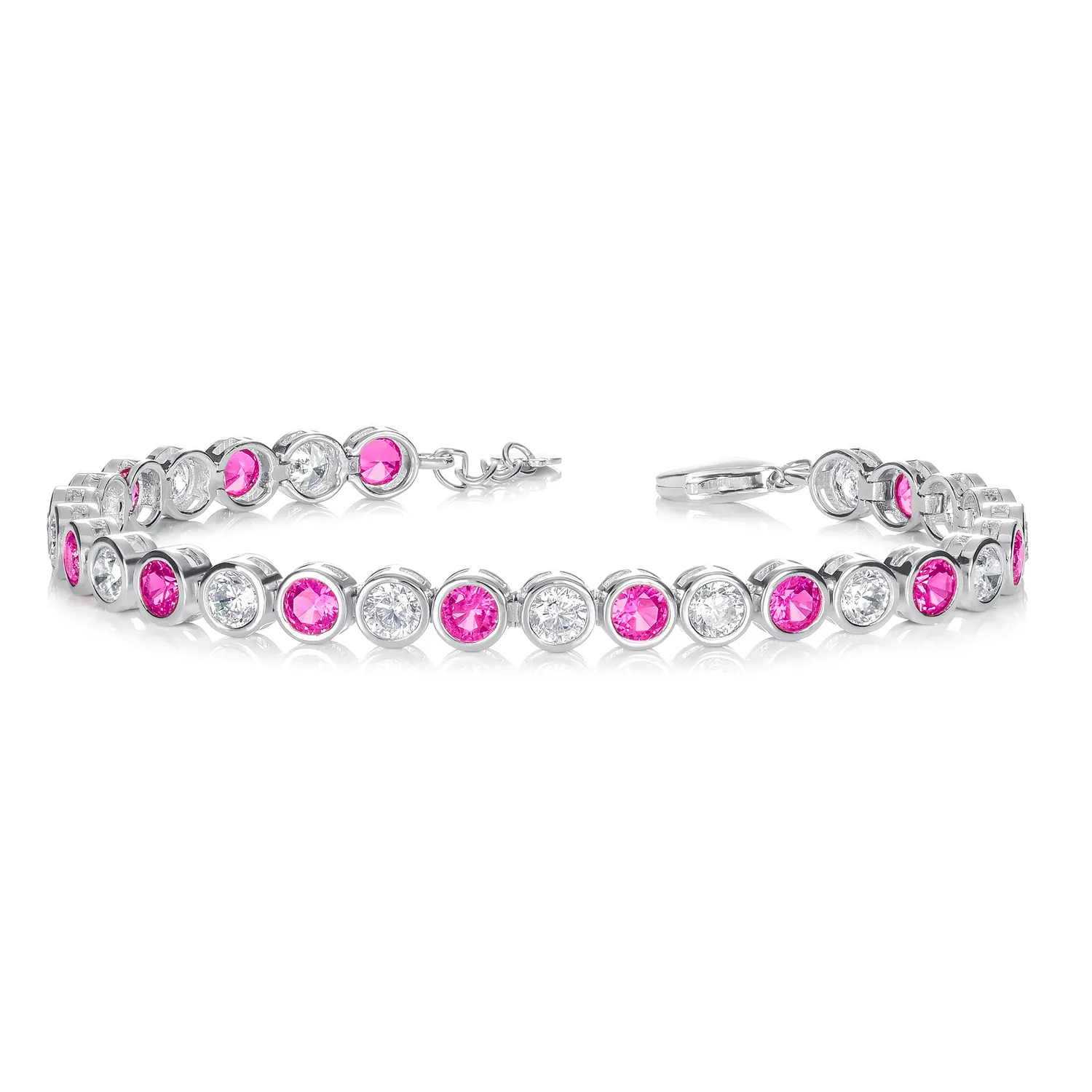 Diamond Treats bracciale tennis argento 925 zirconia blu M/L