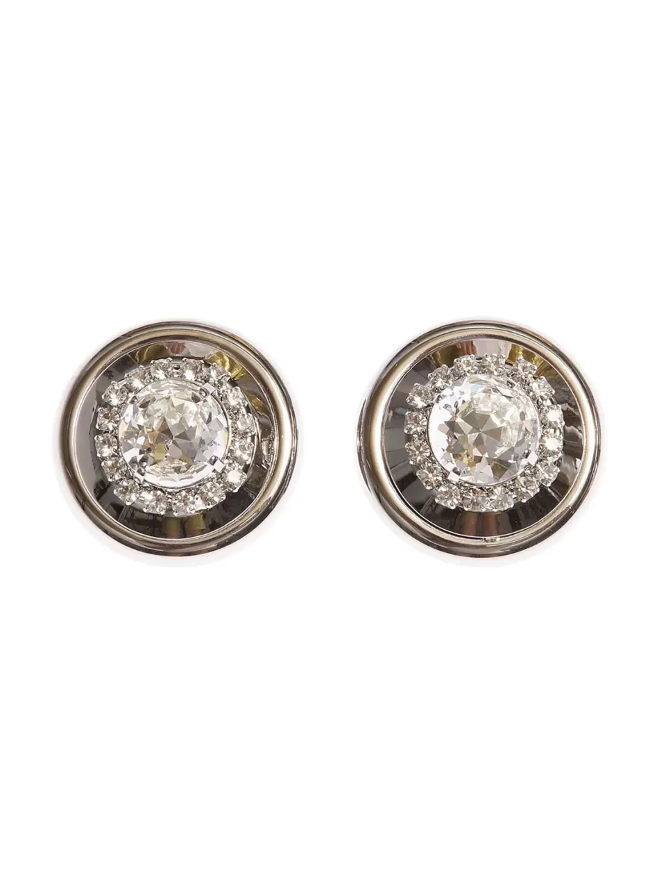 Rada Bottone orecchini strass Argento