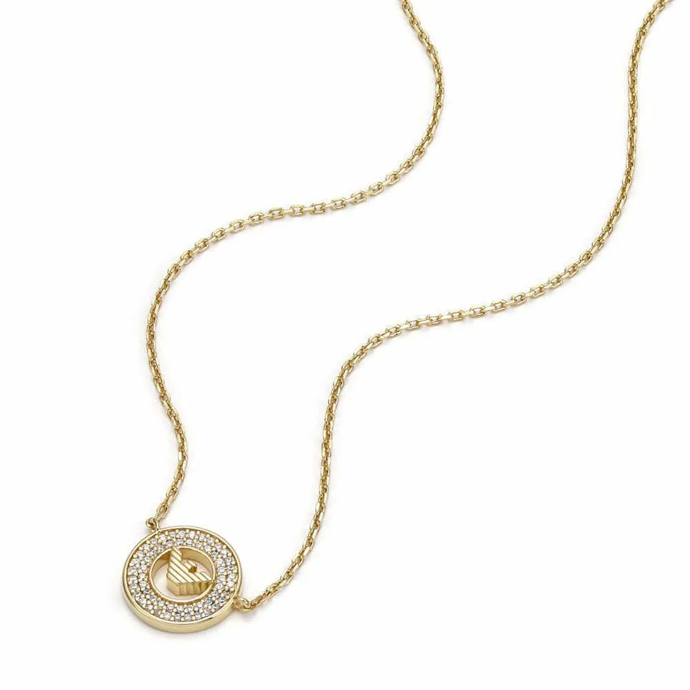 Emporio Armani collana oro giunchiglia argento