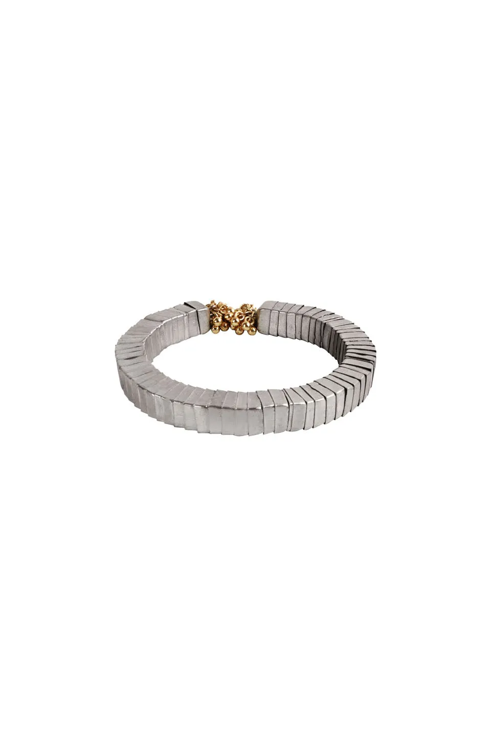 House of Tuhina Ananta Square Bangle bracciale oro
