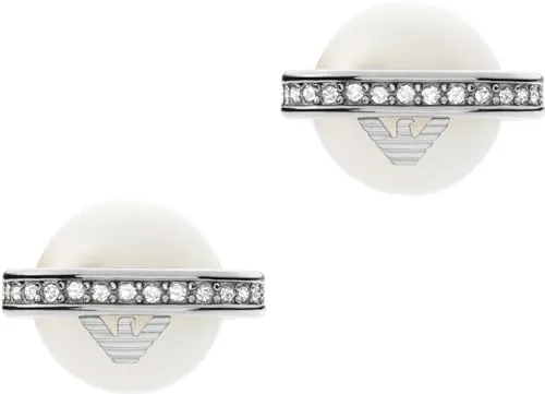 Emporio Armani Orecchini Donna Perla e Cristalli Acciaio