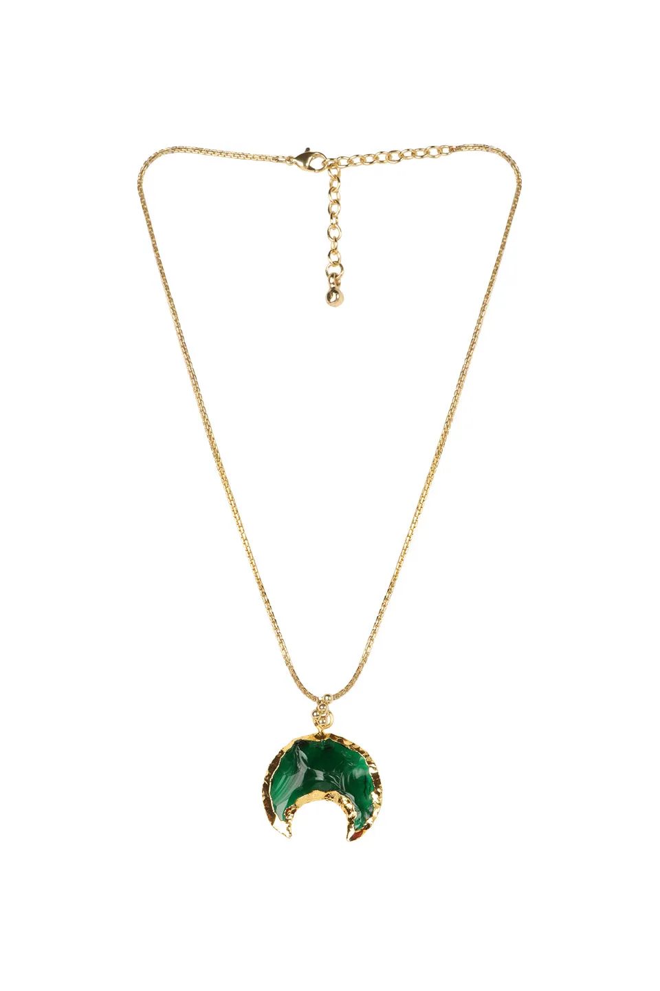 House of Tuhina Indrani collana marrone verde nero