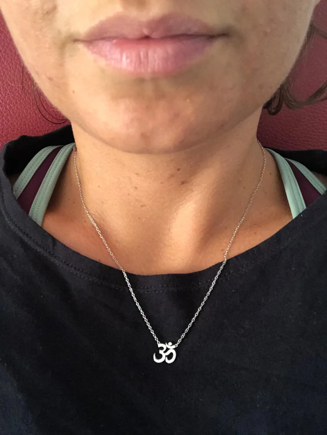 Diamond Treats collana Om argento oro rosa donna
