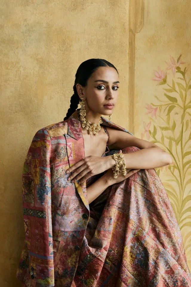 House of Tuhina Look 6 set gioielli 3 pezzi festa fatti a mano