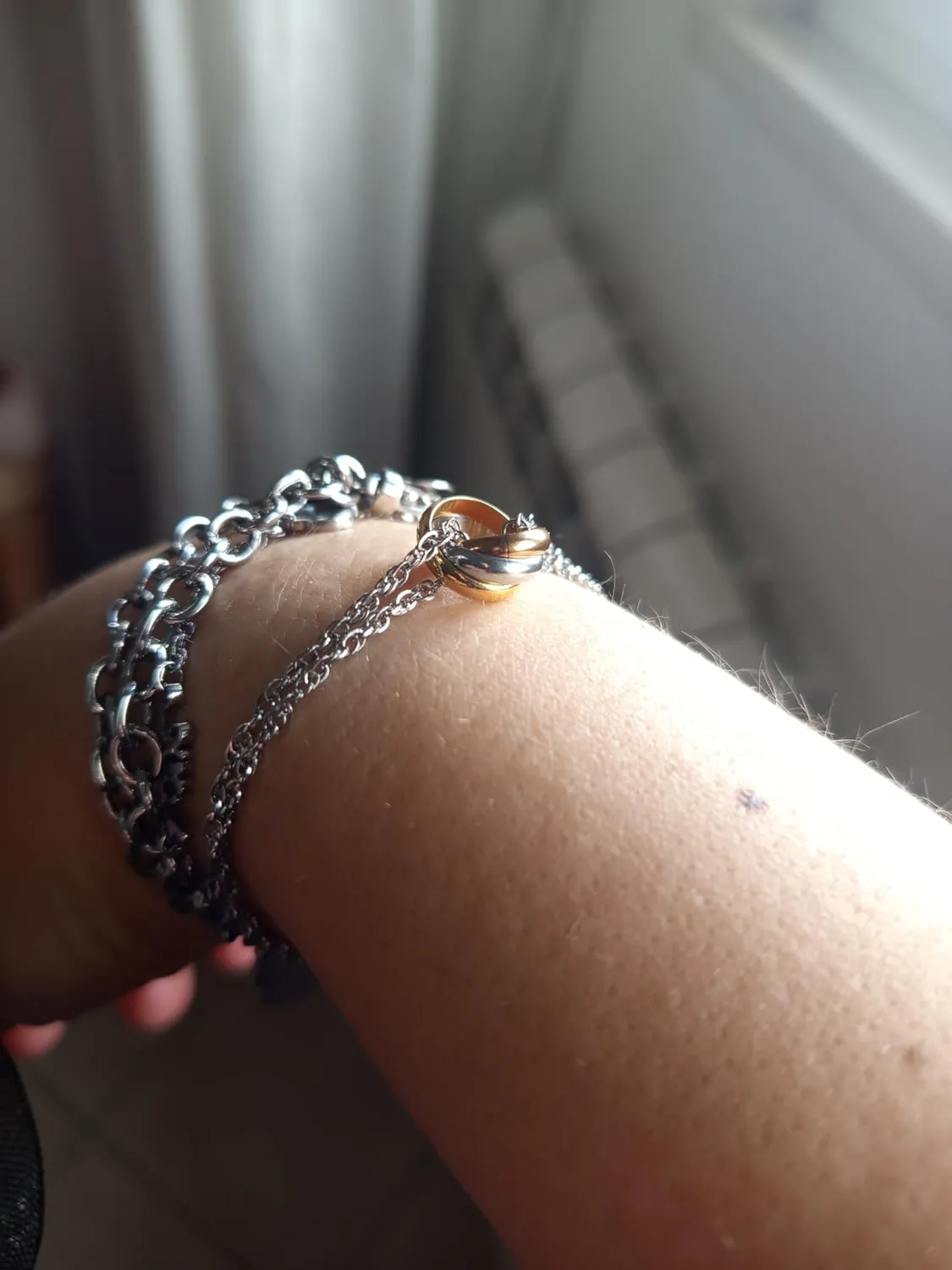 Dada Gioielli Trilogy bracciale anelli 12mm acciaio donna