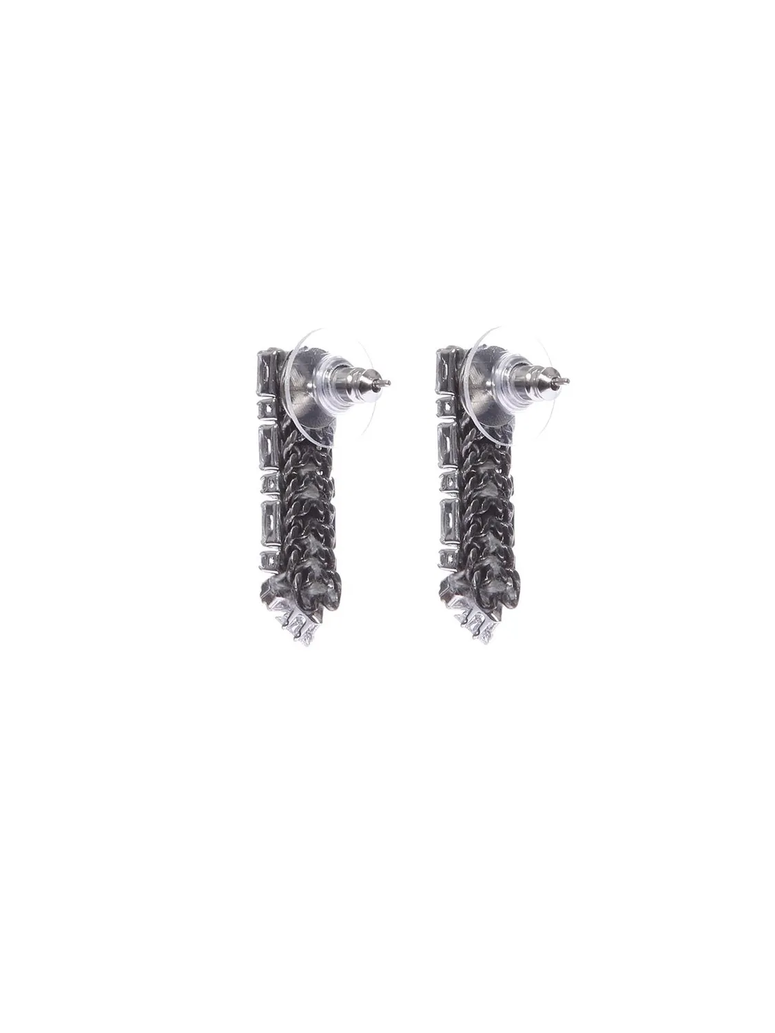 Rada Orecchini Cristalli Baguette e Strass Cristallo