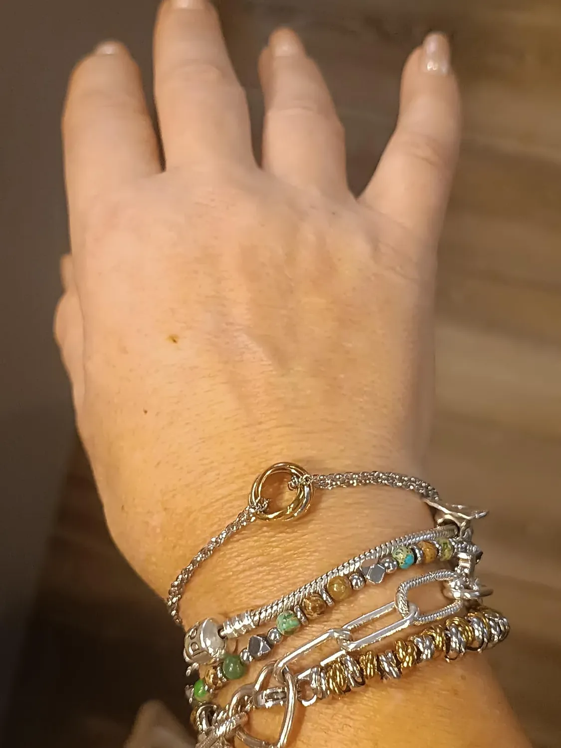 Dada Gioielli Trilogy bracciale anelli 12mm acciaio donna