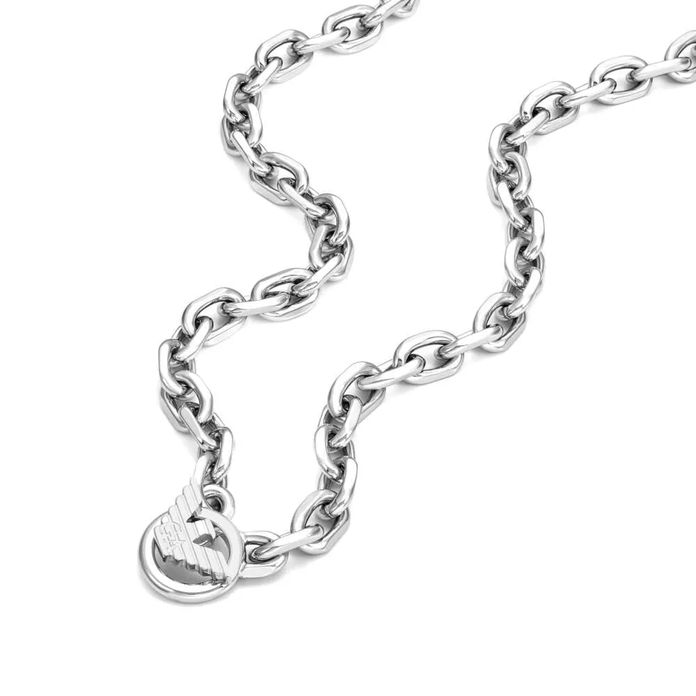 Emporio Armani anello uomo acciaio casual