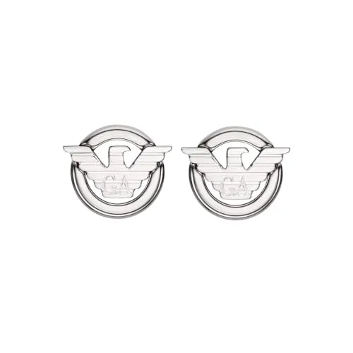 Emporio Armani Orecchini Uomo Argento Cromato Perno
