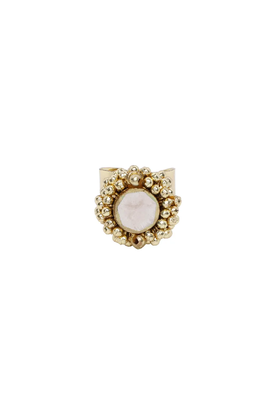 House of Tuhina Circle anello resina Ivory
