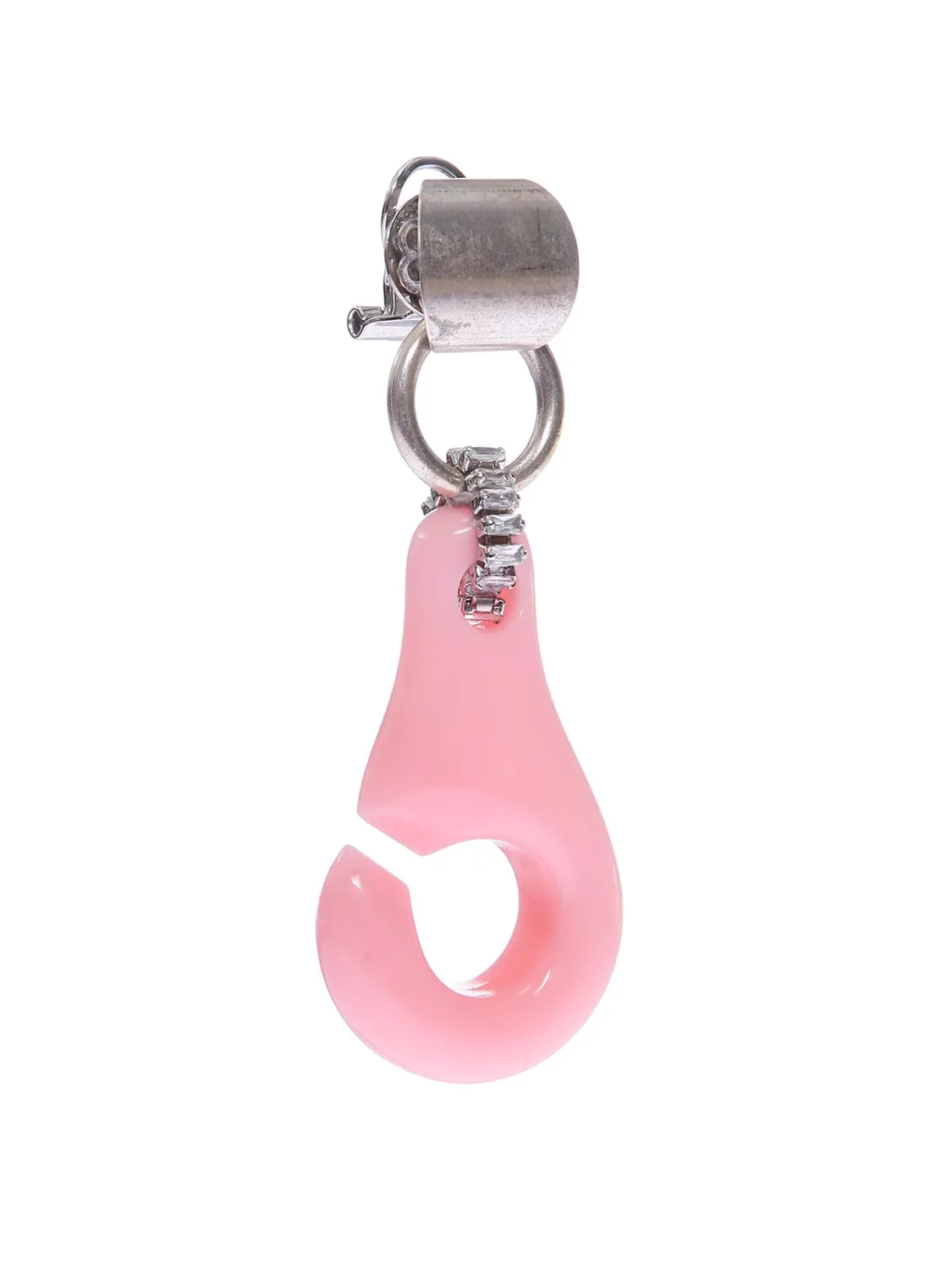 Rada Moschettone orecchini pendenti rosa con cristallo