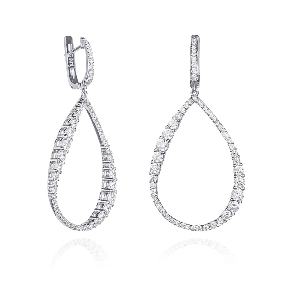 Diamond Treats Grandi Goccia orecchini pendenti argento zirconi