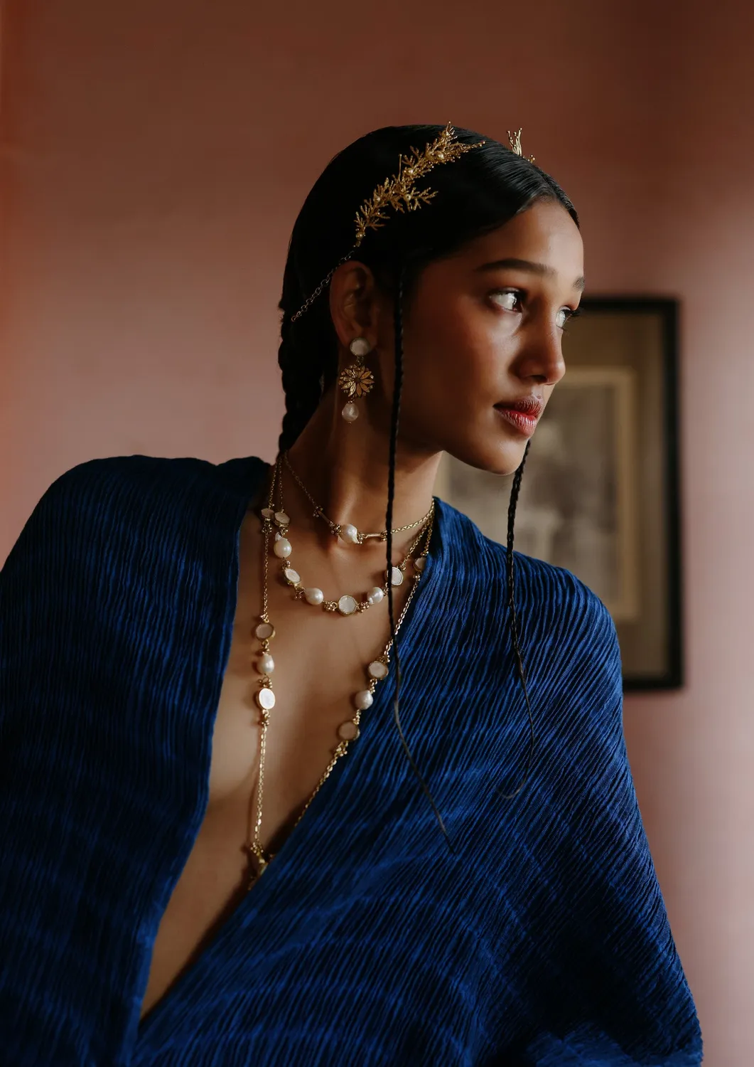 House of Tuhina Shama Baisa Gold collana oro heritage