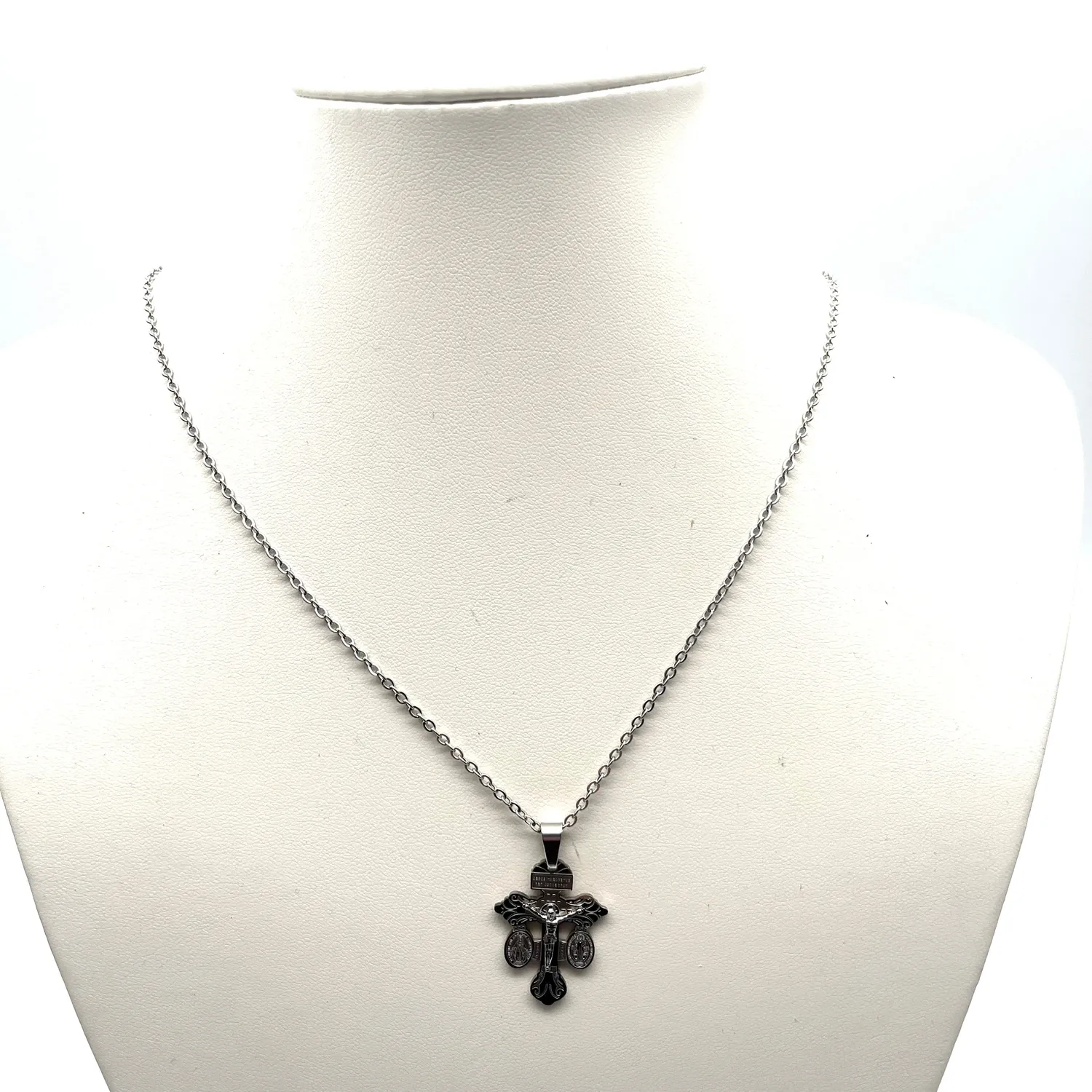 Ornamenta Crux Misericordiae collana acciaio 45 cm