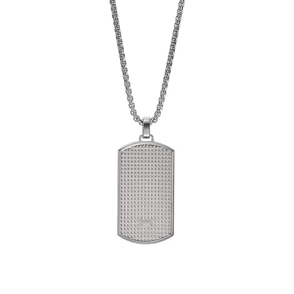 Emporio Armani Collana Uomo Acciaio Grigio Acciaio 525mm