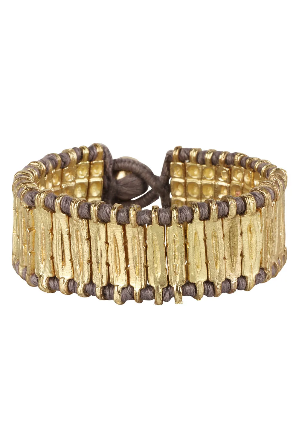 House of Tuhina Nabila 3 Stone bracciale pietre corallo