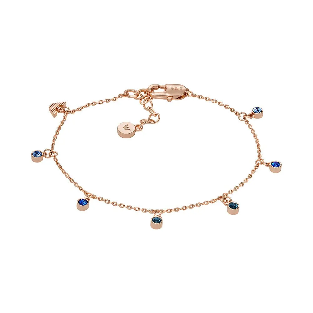 Emporio Armani Bracciale Donna Oro Rosa e Argento Acciaio