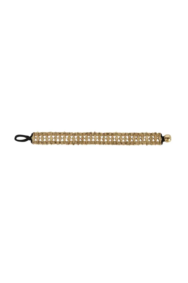 House of Tuhina Meera Gold bracciale oro fatto a mano