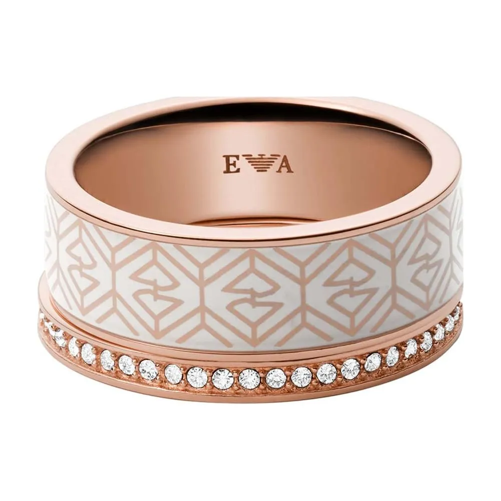 Emporio Armani Anello Impilabile Oro Rosa Misura 5.5