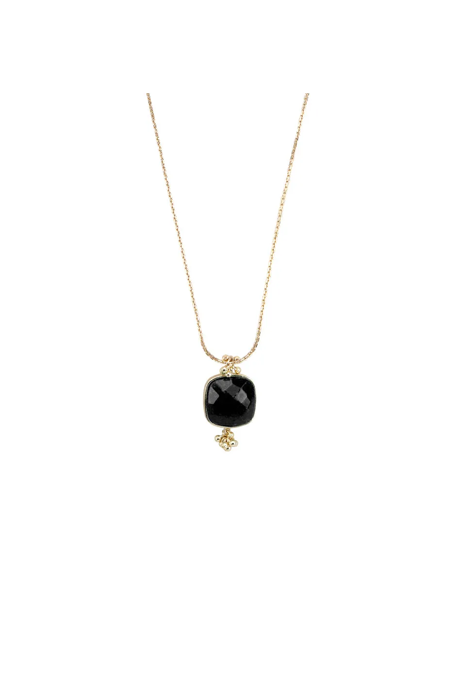House of Tuhina Long Square Stone collana avorio pietra