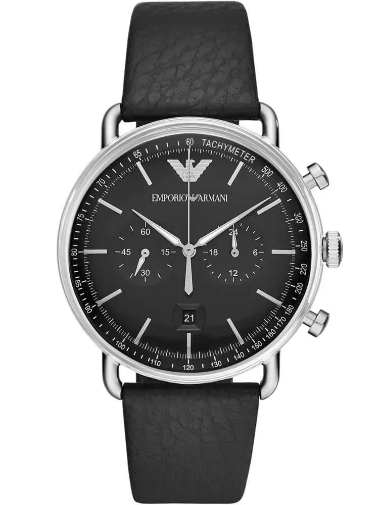 Emporio Armani orologio uomo carbone e nero