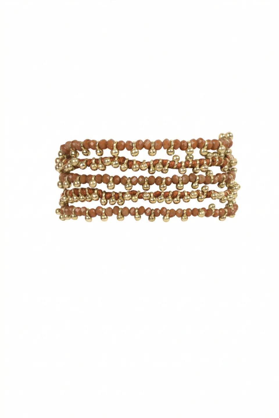House of Tuhina Ruhani bracciale blu grigio fatto a mano