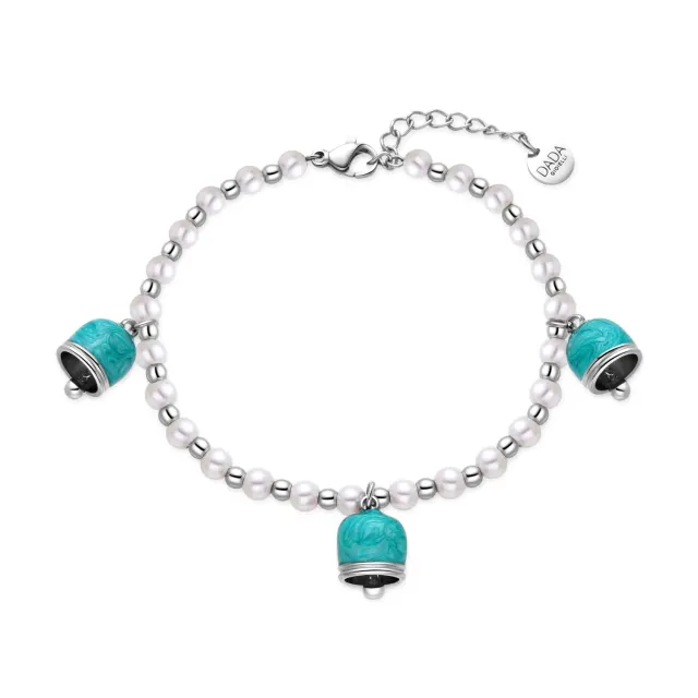 Dada Gioielli Bracciale Perle Maiorca Campanelle Turchese