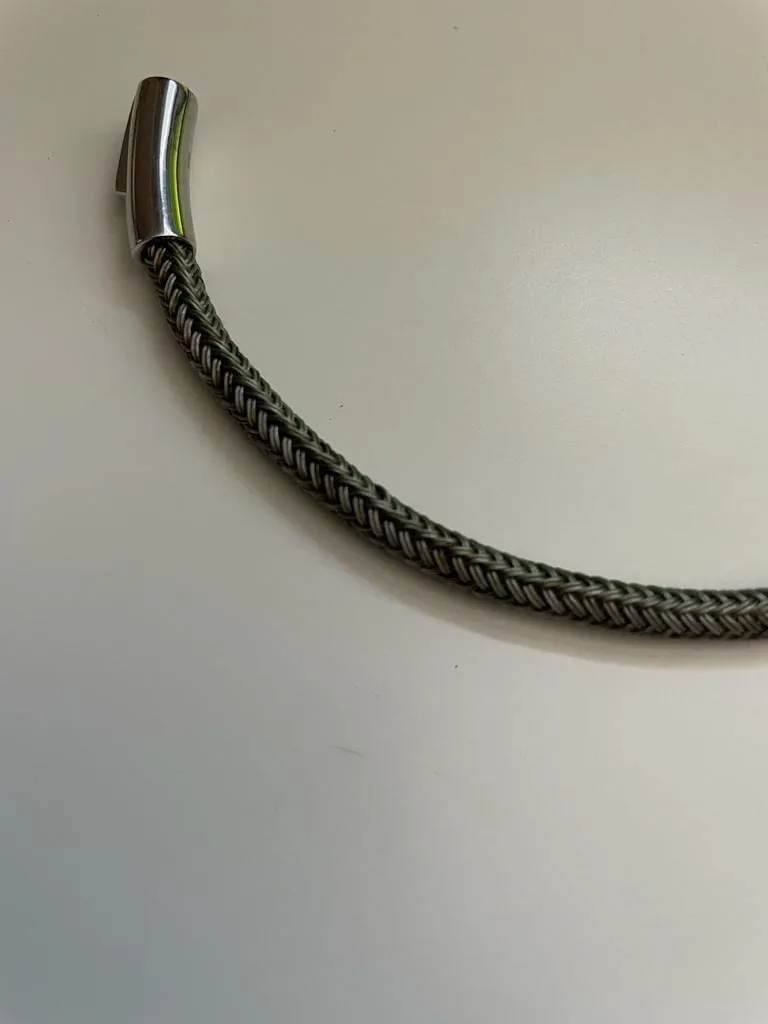 Emporio Armani bracciale uomo argento acciaio