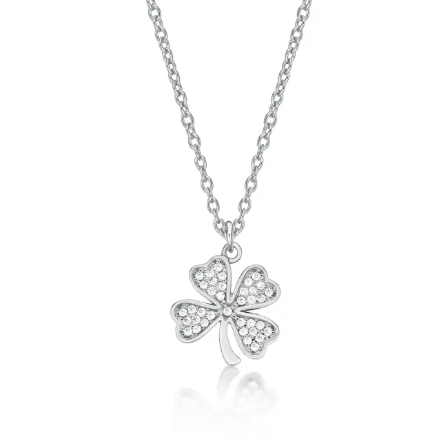 Diamond Treats collana quadrifoglio argento 925 donna